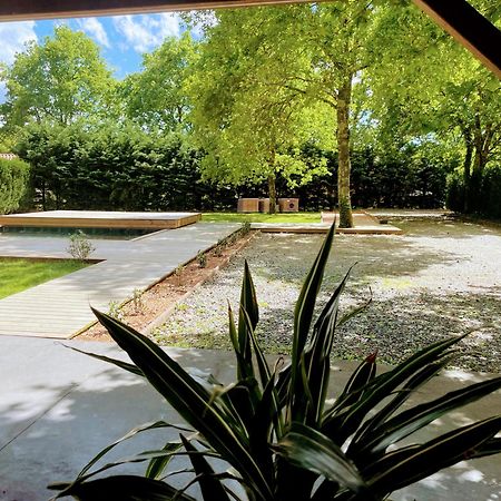 L estanguet maison octogonale en forêt Rion-Des-Landes Exterior foto