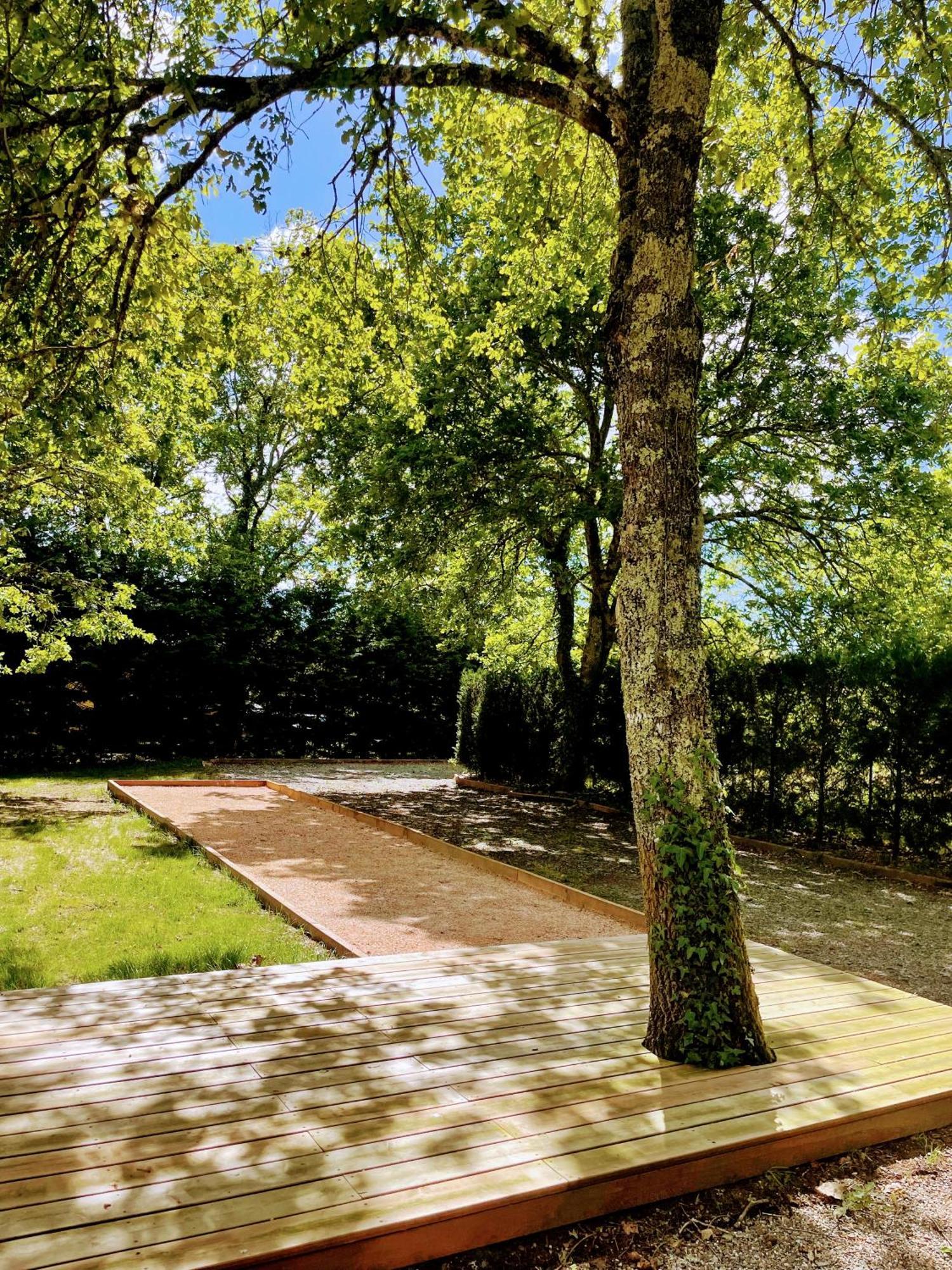L estanguet maison octogonale en forêt Rion-Des-Landes Exterior foto